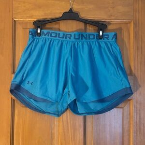Under Armour Blue Teal Women's Running Shorts